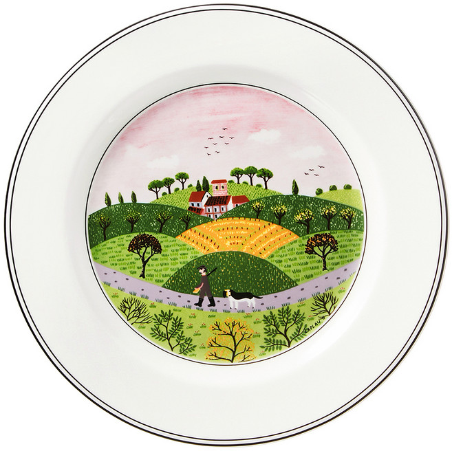 빌레로이앤보흐 디자인나이프 샐러드 접시, 사냥꾼, 1개