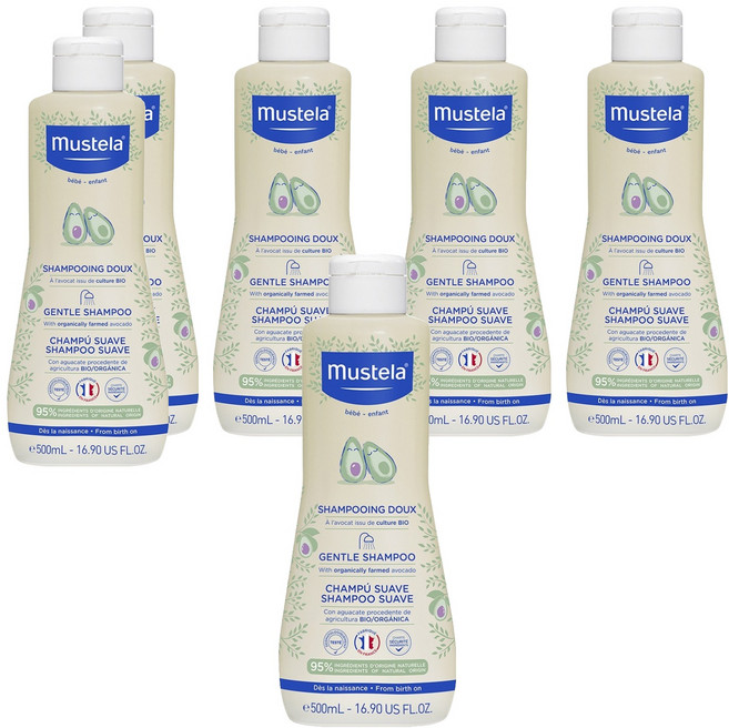 무스텔라 젠틀 샴푸, 500ml, 6개