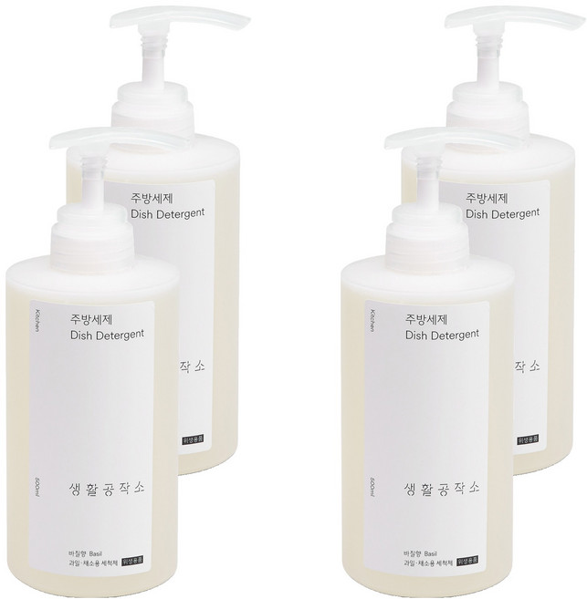 Saengong 生活工作所 廚房洗潔精, 500ml, 4個