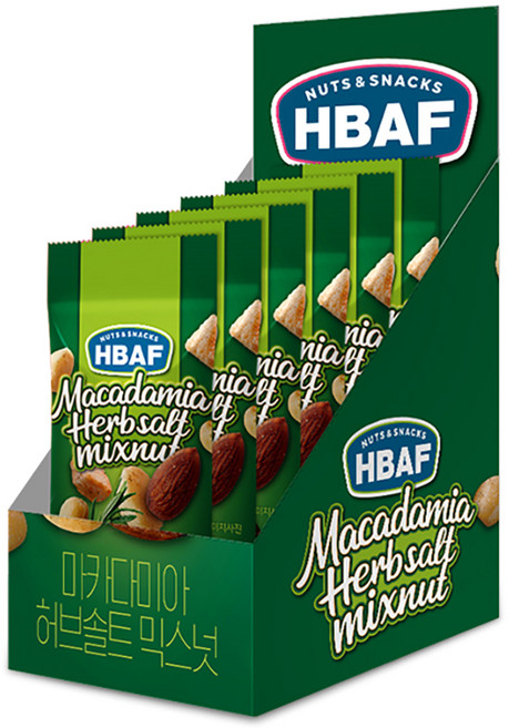 바프 마카다미아 허브솔트 믹스넛 30g x 6p, 180g, 1개