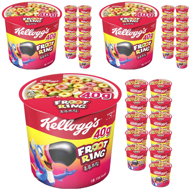 Kellogg's 家樂氏 FROOT RING 香果圈 杯裝麥片, 40g, 36個