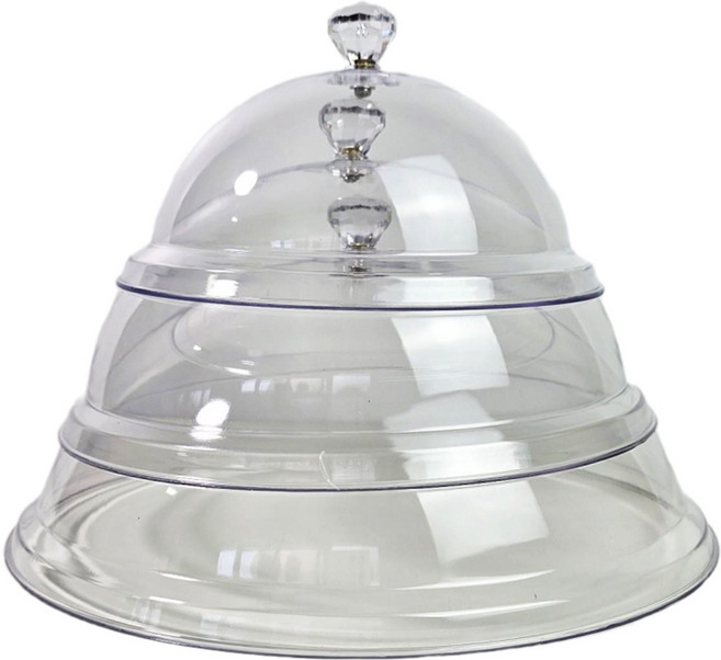 영그린 투명 아크릴 원형 음식덮개 3종 세트, 1세트