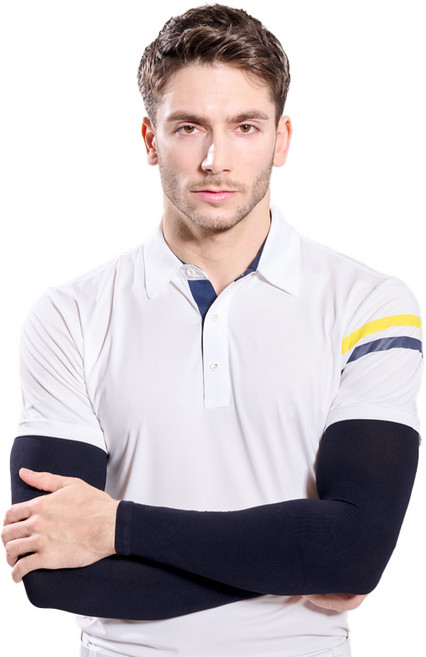 두발로 고탄력 팔토시 엘보우 보호대 세트, 블랙, 1개