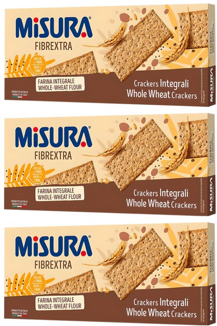 MiSURA 全麥蘇打餅, 385g, 3盒