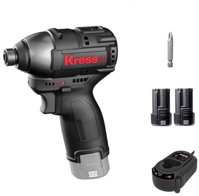 크레스 경량형 충전 임팩 드라이버 KU203.1, 1개
