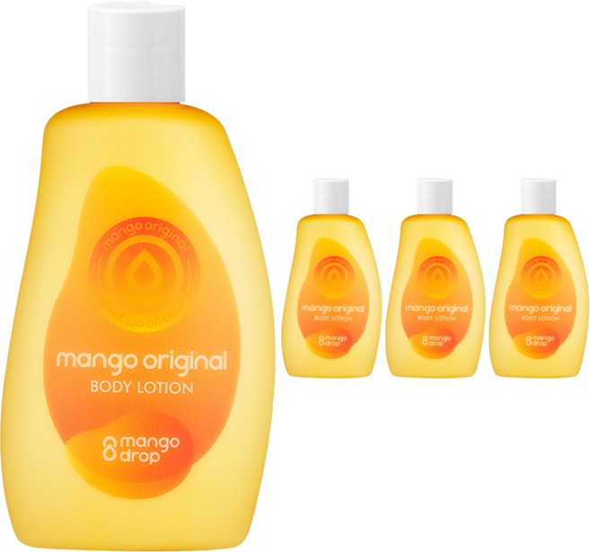 망고드랍 망고 오리지널 바디로션 과일향, 300ml, 4개