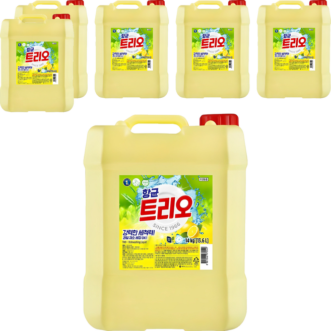 트리오 주방세제, 14kg, 6개