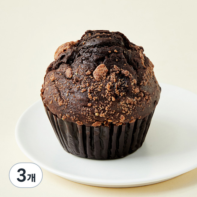 아티제 더블 초콜릿 크럼블 머핀, 100g, 1개입, 3개