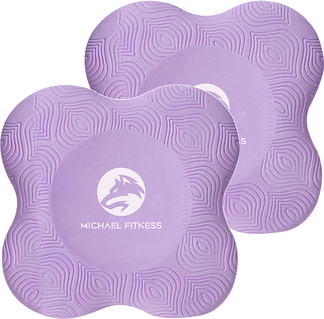 MICHAEL FITNESS 麥克健身 瑜珈跪墊, 紫色, 2個