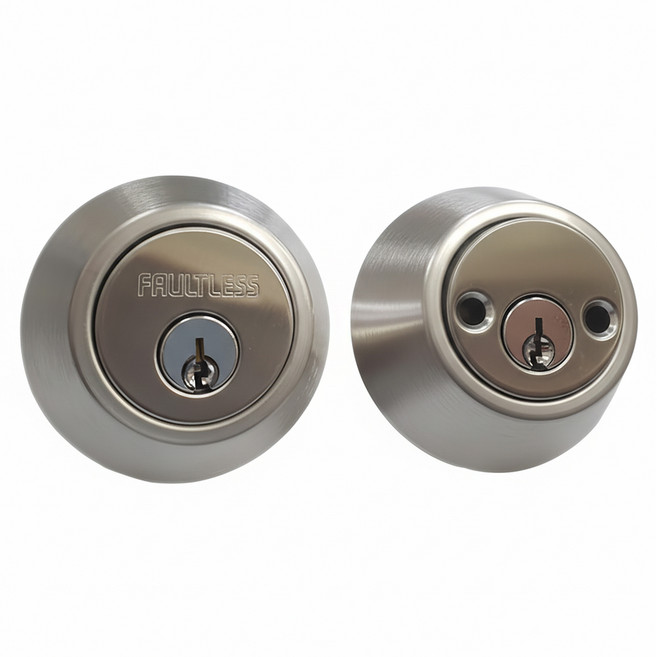 FAULTLESS 加安牌 雙面鎖匙輔助鎖 D262 適用門厚32-45mm, 1個