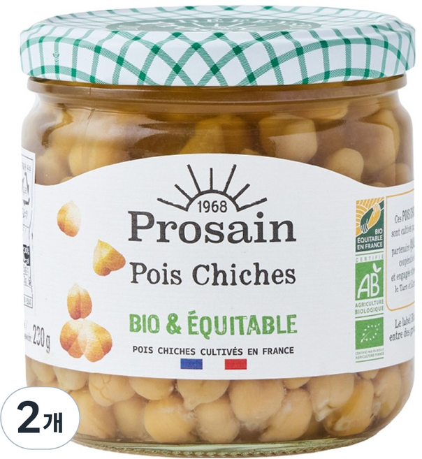 프로상 유기농 병아리콩, 2개, 345g