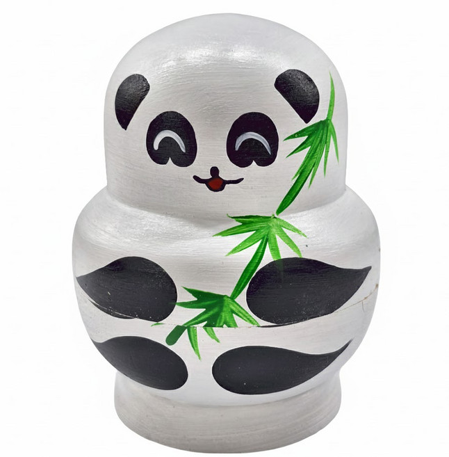 俄羅斯娃娃 木頭小號, 熊貓, 1個