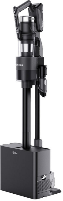 마이디어 자동 먼지비움 스테이션 무선청소기 + 추가 더스트백 MP08KRGY-DS, 블랙