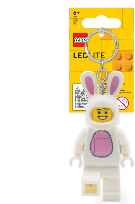 LEGO 樂高 經典兔子人偶LED燈鑰匙圈 #KE73, 兔子人偶, 1個, 6歲以上, 1個