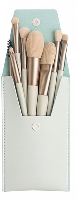 쭈니즈 메이크업 브러쉬 립 아이 블러셔 쉐딩 파우더 미니 브러쉬세트, 연파랑, 1개