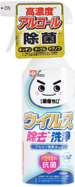 LEC 激落新型抗菌洗淨電解水, 1個, 400ml