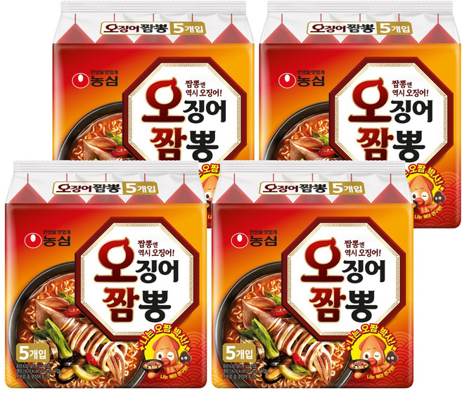 오징어짬뽕 124g, 20개