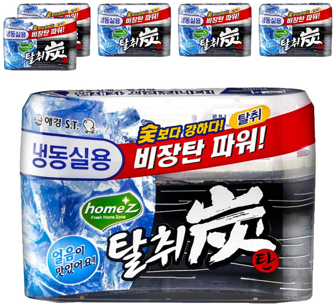 홈즈 탈취탄 본품 냉동실용, 70g, 6개