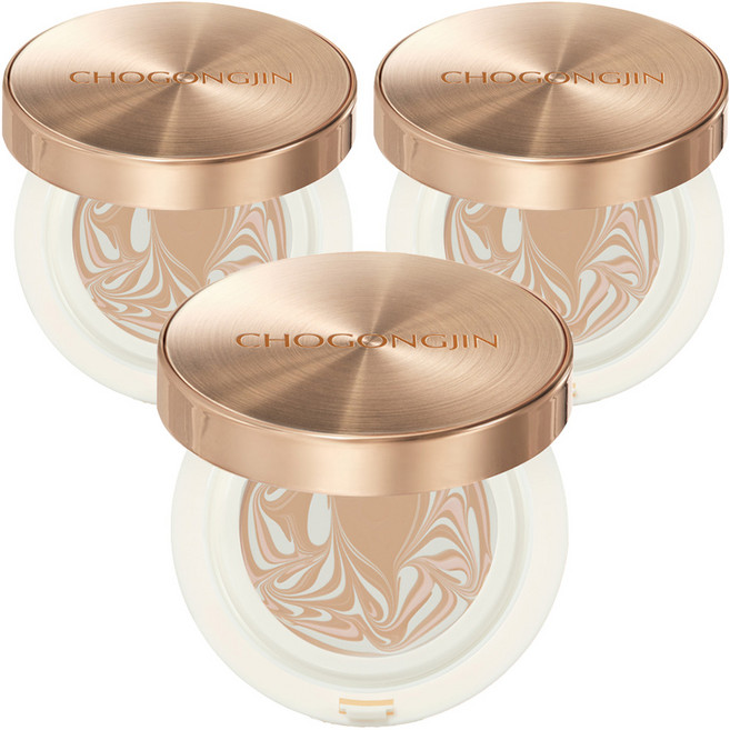 초공진 에센스 팩트 쿠션 본품 15g, 23C 샌드, 3개