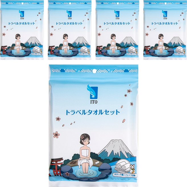 ITO 日本伊藤 旅行套組, 白色, 5包