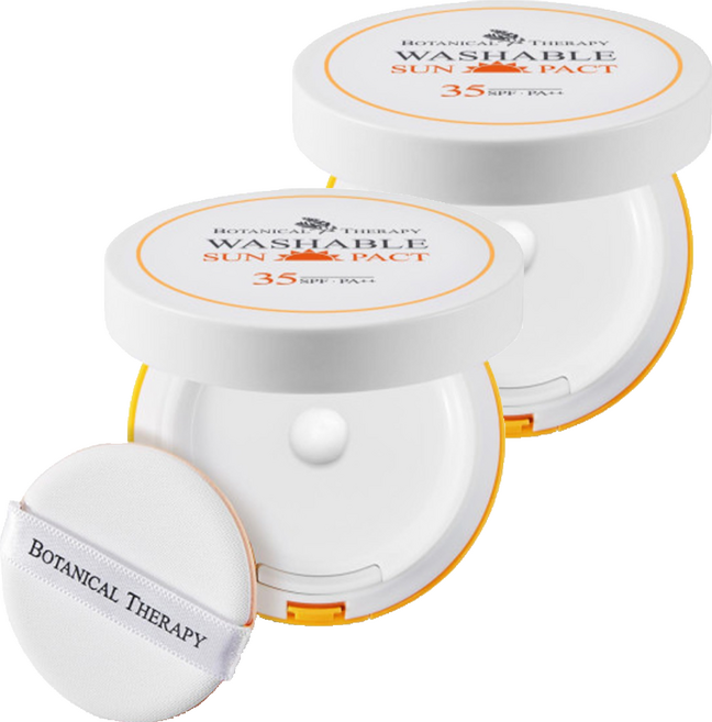 보타니컬테라피 워셔블 썬팩트 유아 선크림 SPF35 PA++, 15g, 2개