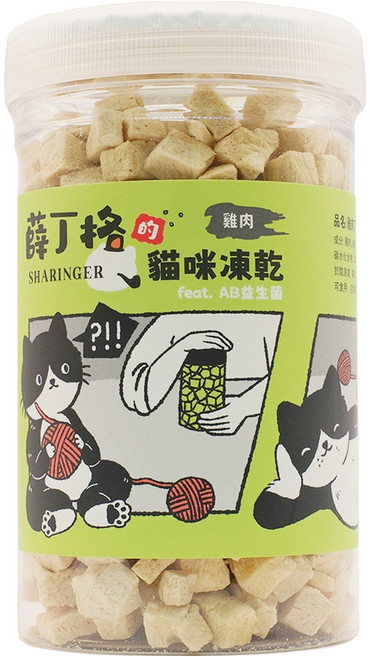 SHARINGER 薛丁格 貓咪凍乾, 雞肉丁, 120g, 1罐