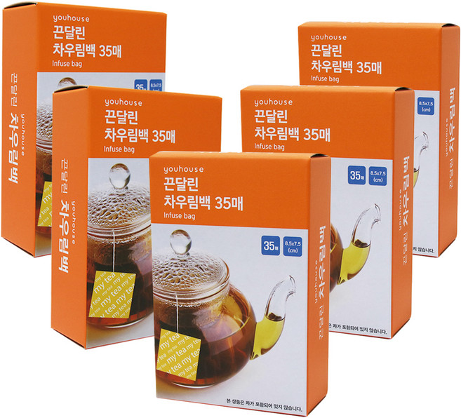 유하우스 끈달린 차우림백 35p, 5개