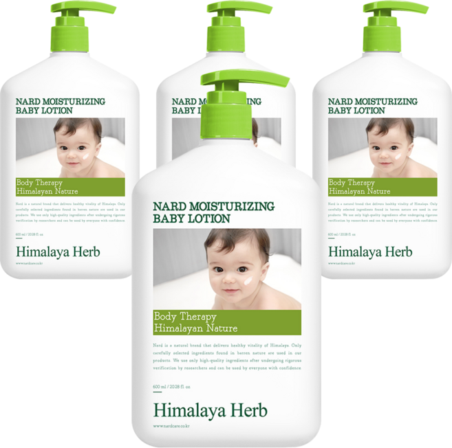 나드 고보습 베이비 로션, 4개, 600ml