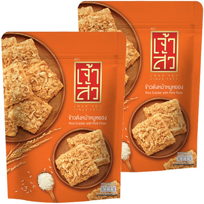 차오수아 자스민라이스 크래커 오리지널, 2개, 80g
