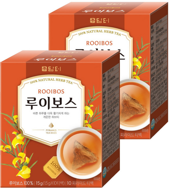 담터 삼각티백 루이보스 차, 1.5g, 10개입, 2개