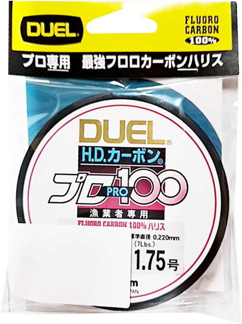 DUEL H.D. CARBON PRO100S 碳纖線 碳素線 卡夢線 子線 前導線 H1115 1.75號, 1個