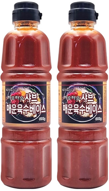 하우하우 매운육수베이스, 600g, 2개