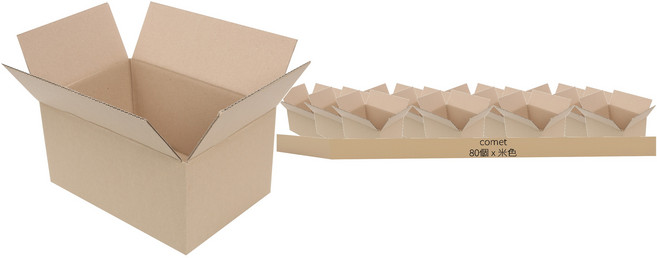 comet 寄件紙箱 B型, 米色, 80個