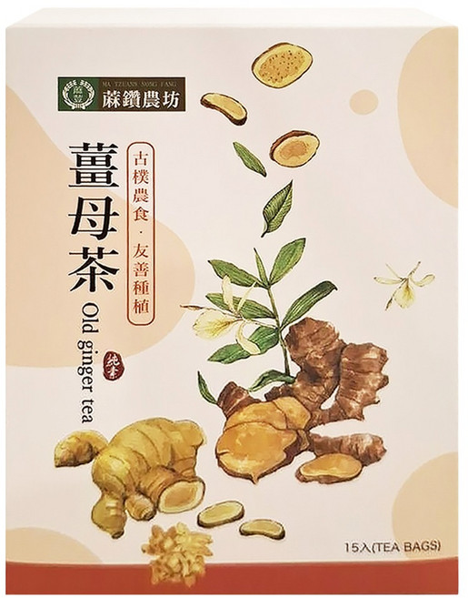 蔴鑽農坊 薑母茶, 3g, 15包, 1盒