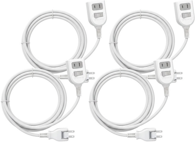 iPlus 保護傘 1切2座2P延長線, 90cm, 白色, 4條