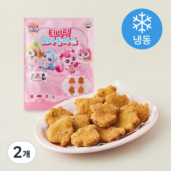 캐치티니핑 티니핑 꼬마돈까스 (냉동), 350g, 2개