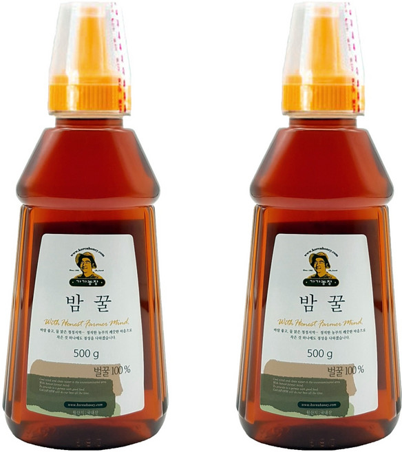 가가농장 국내산 밤꿀 튜브, 500g, 2개