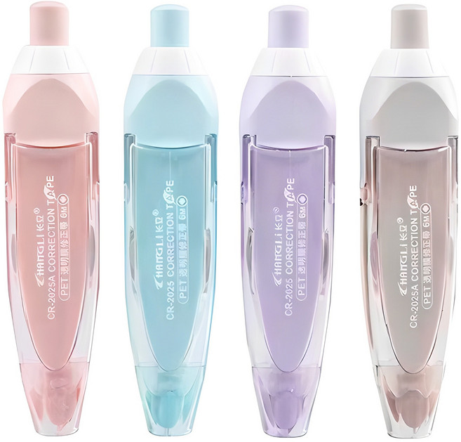다다 노크식 수정테이프 6m, 랜덤 발송, 4개
