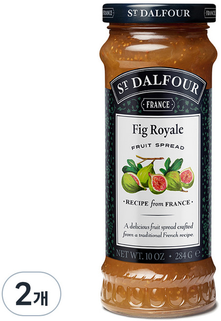 샹달프 과일잼 로열 무화과, 284g, 2개