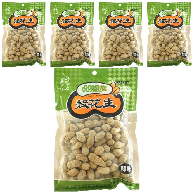 品味食族 大蒜味花生, 230g, 5包