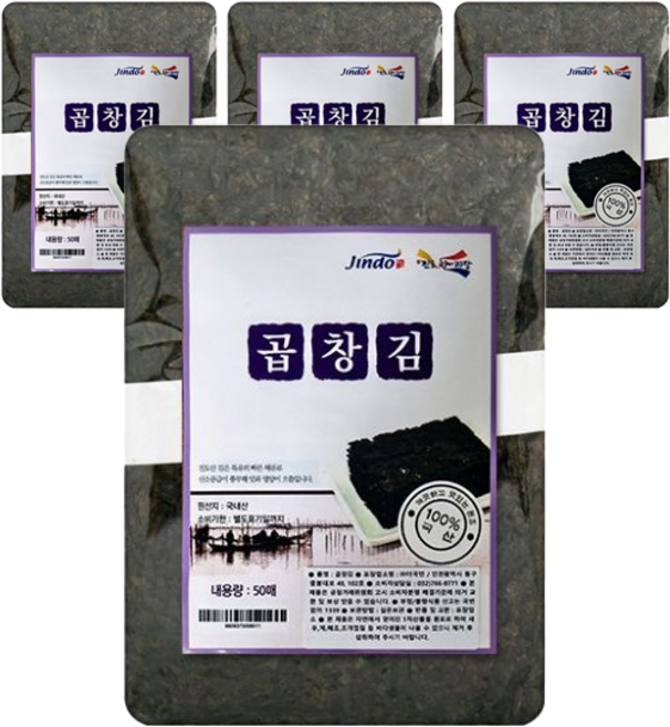 보배섬진도아리랑 곱창김 50매, 150g, 4개