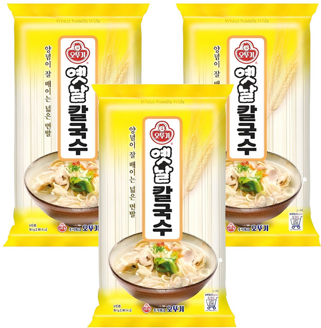 오뚜기옛날 칼국수, 900g, 3개