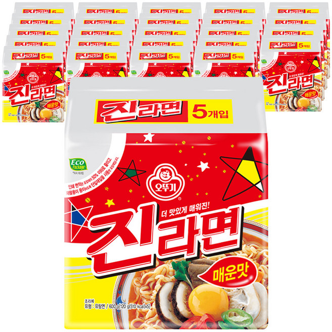 오뚜기 진라면 매운맛 120g, 125개