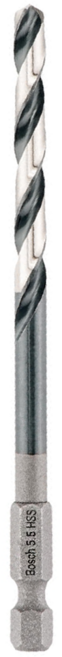 BOSCH 博世 台灣公司貨 HSS 六角柄鐵工鑽頭 2608577057 5.5mm, 1支