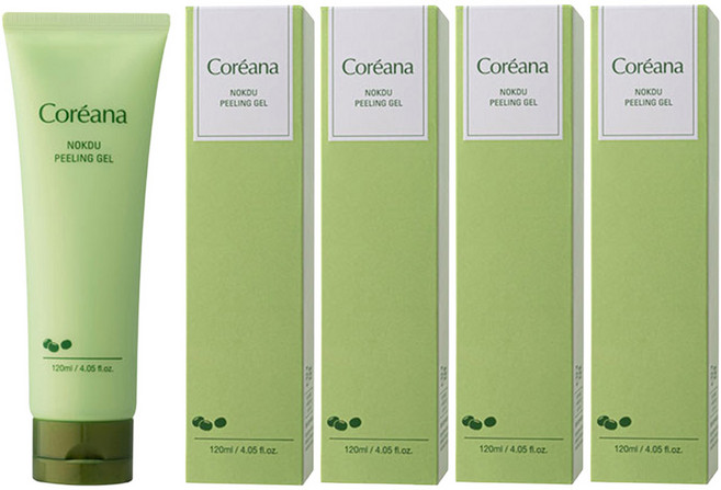 코리아나 녹두 필링 젤, 120ml, 4개