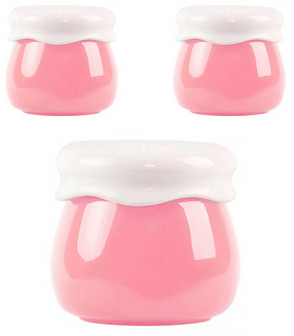 할로뷰티 꿀단지 크림 공병 10g, 핑크, 3개