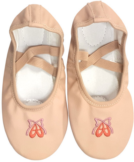 키즈발레몰 여아용 리본자수 발레슈즈