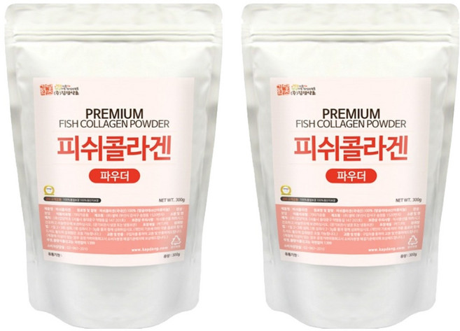 갑당약초 피쉬콜라겐분말, 2개, 300g
