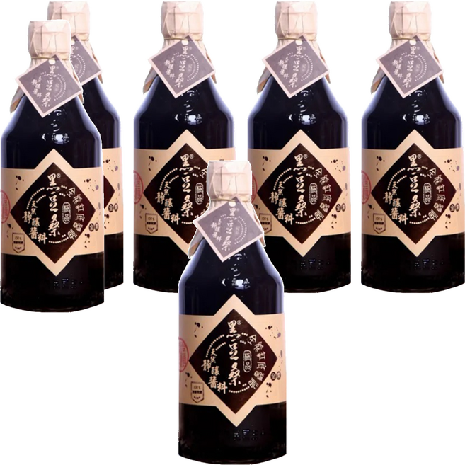 黑豆桑 天然全能缸底醬油 Set 6瓶, 550ml
