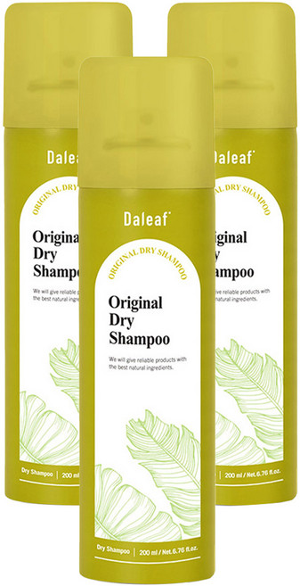달리프 오리지널 드라이 샴푸 허브향, 200ml, 3개